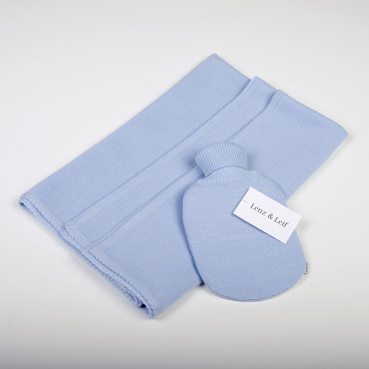 Baby/Kinderdecke 90x90cm Valerie, hellblau