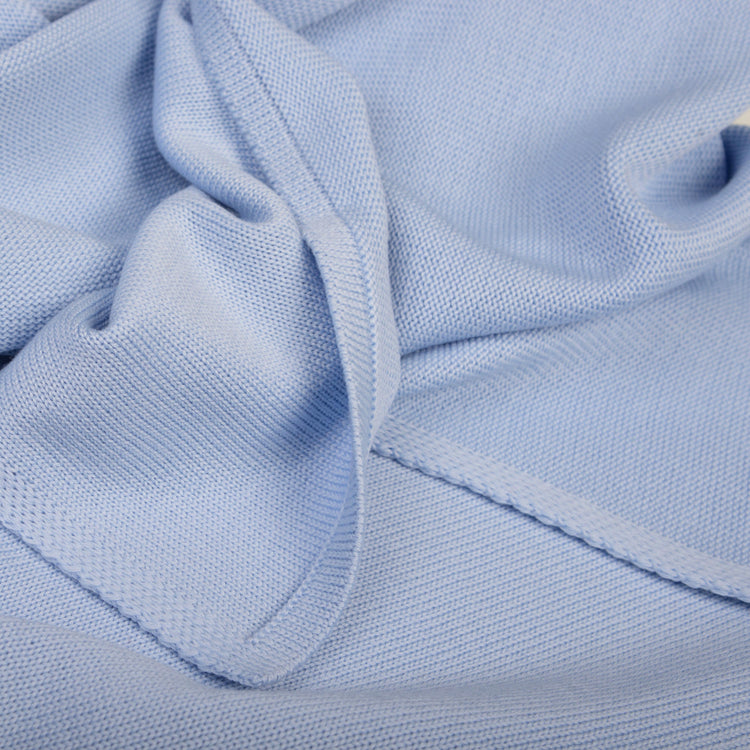 Baby/Kinderdecke 90x90cm Valerie, hellblau