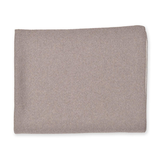 Decke 140x180cm Doubleface, beige/weiß - Lenz & Leif