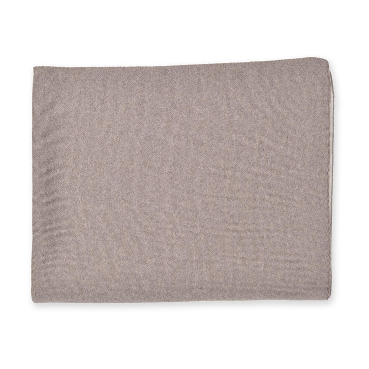 Decke 140x180cm Doubleface, beige/weiß - Lenz & Leif