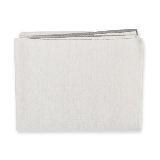 Decke 140x180cm Doubleface, weiß/grau - Lenz & Leif