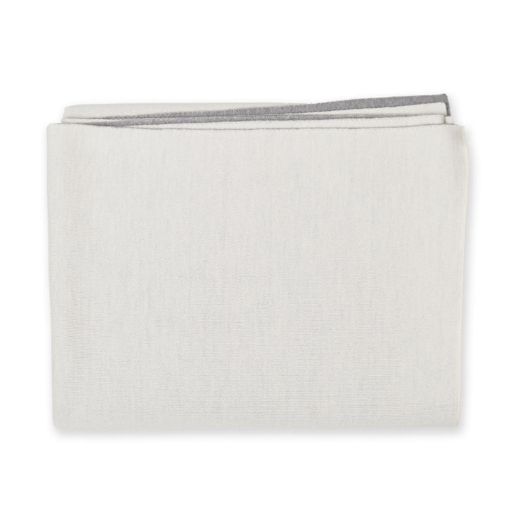 Decke 140x180cm Doubleface, weiß/grau - Lenz & Leif