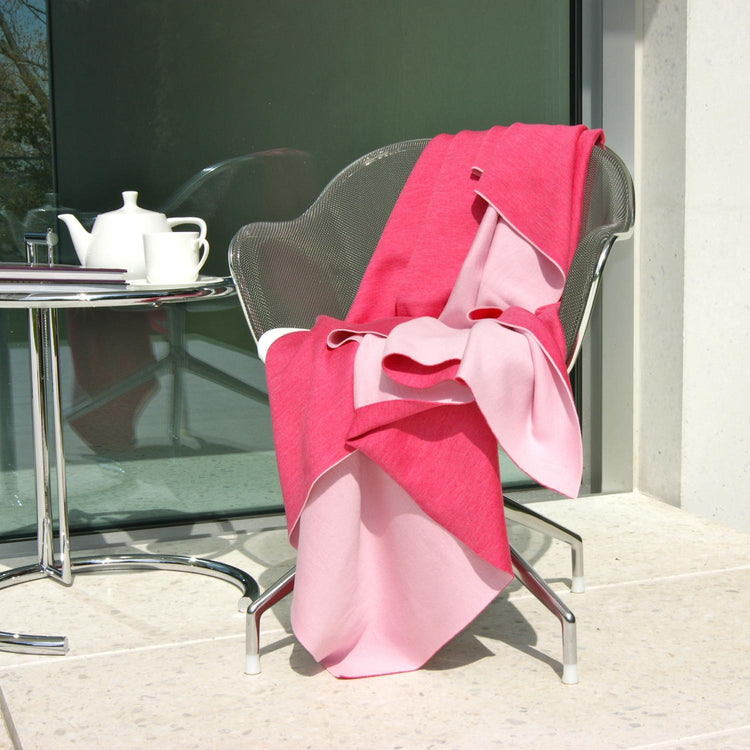 Decke 140x180cm Doubleface, rosa/magenta - Lenz & Leif