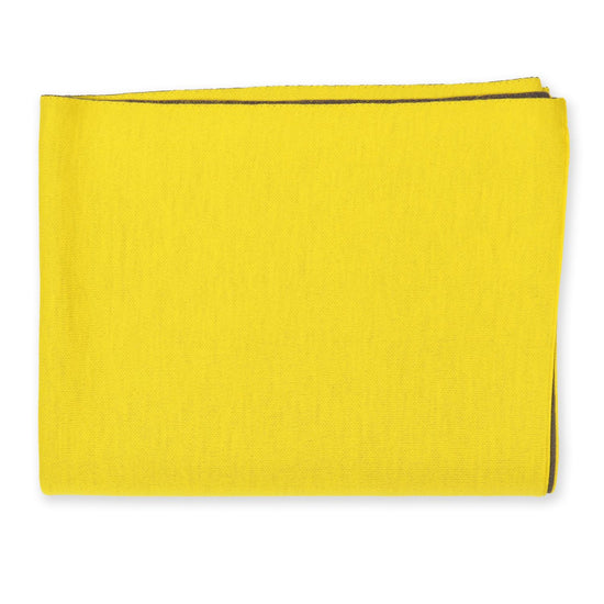 Decke 140x180cm Doubleface, gelb/braun - Lenz & Leif