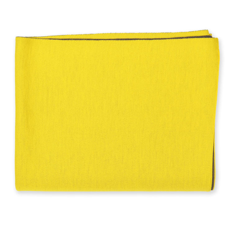 Decke 140x180cm Doubleface, gelb/braun - Lenz & Leif