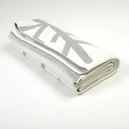 Decke 140x180cm 2 Snowflakes, weiß/grau - Lenz & Leif