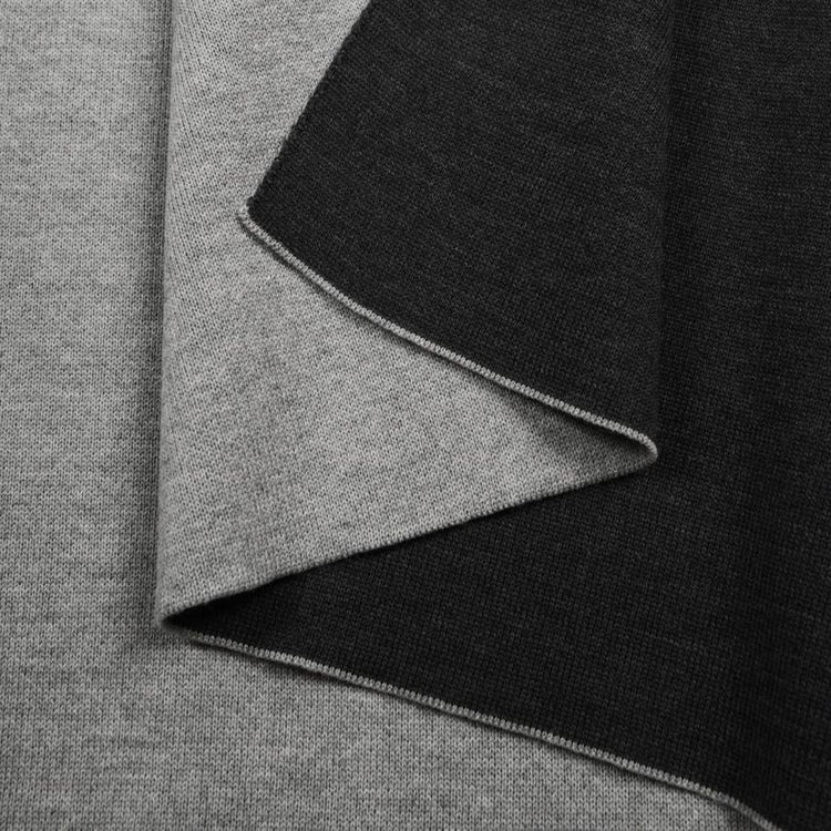 Decke 140x180cm Dog, grau/dunkelgrau - Lenz & Leif