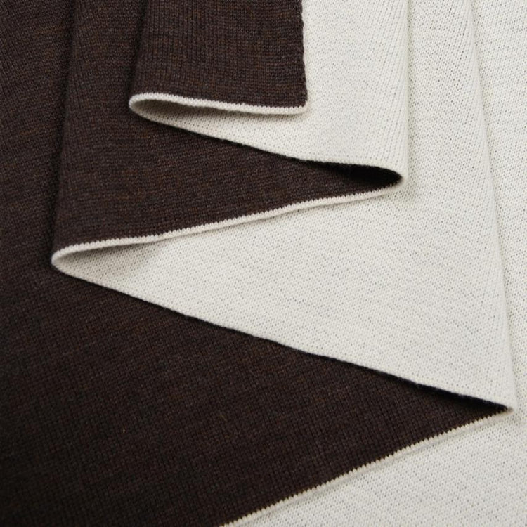 Decke 140x180cm Dog, weiß/braun - Lenz & Leif