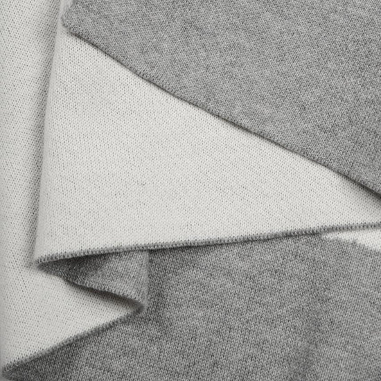 Decke 140x180cm Dogs, grau/weiß - Lenz & Leif