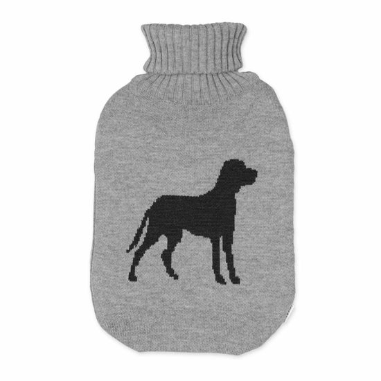 Wärmflasche Dog, grau/dunkelgrau - Lenz & Leif
