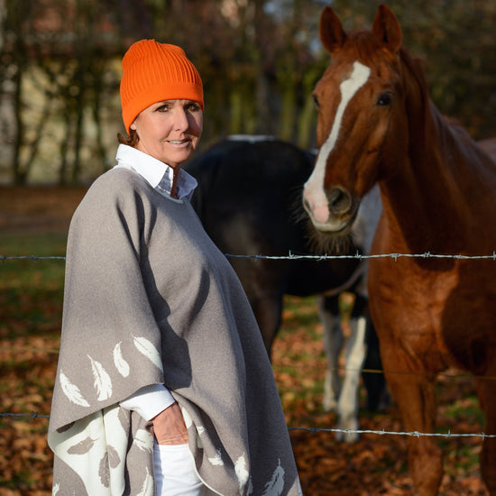 Mütze unisex, orange - Lenz & Leif