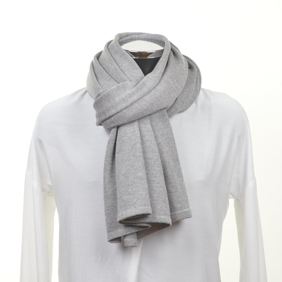 Schal unisex, 70x200cm, grau - Lenz & Leif