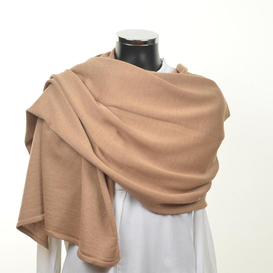 Schal unisex, 70x200cm, camel - Lenz & Leif