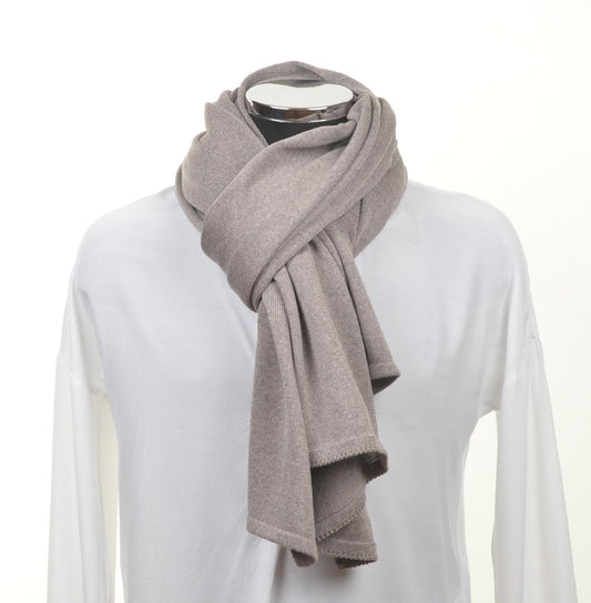 Schal unisex, 70x200cm, beige - Lenz & Leif