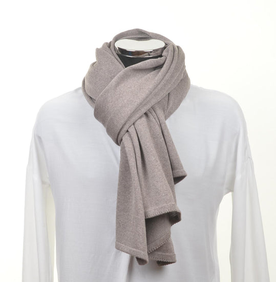 Schal unisex, 70x200cm, beige - Lenz & Leif