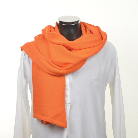 Schal unisex, 70x200cm, orange - Lenz & Leif
