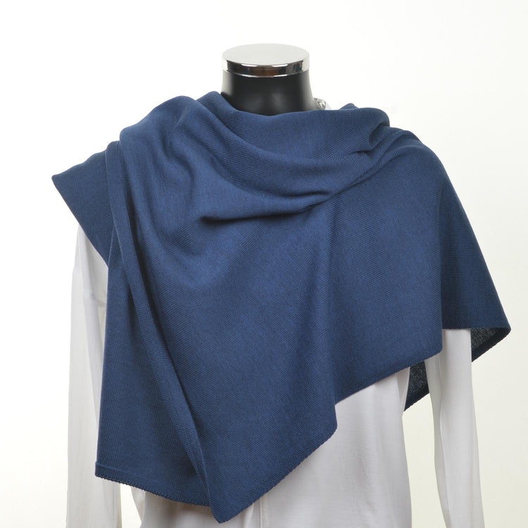 Schal unisex, 70x200cm, dunkelblau - Lenz & Leif