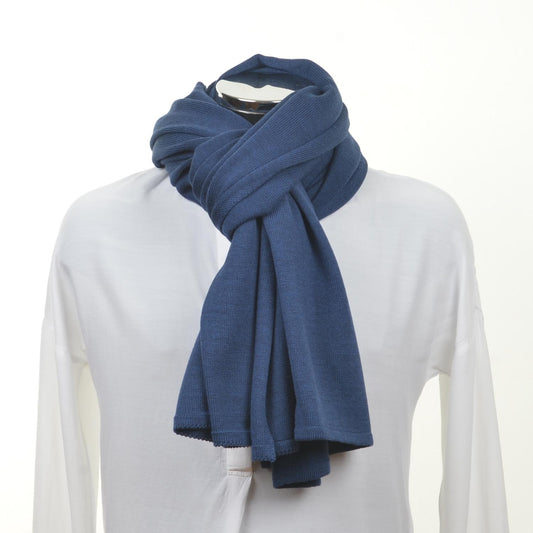 Schal unisex, 70x200cm, dunkelblau - Lenz & Leif