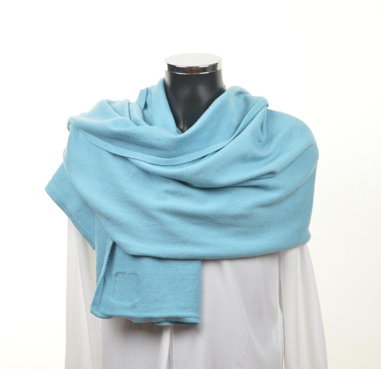 Schal unisex, 70x200cm, türkis