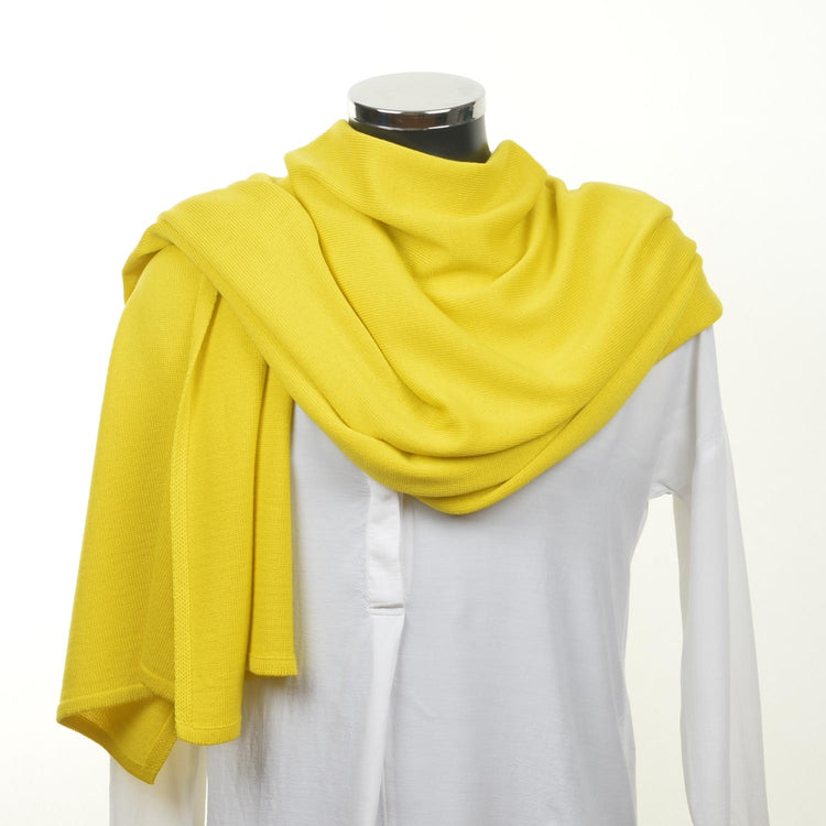 Schal unisex, 70x200cm, gelb
