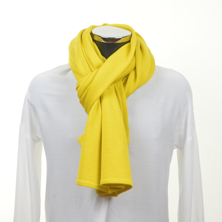 Schal unisex, 70x200cm, gelb