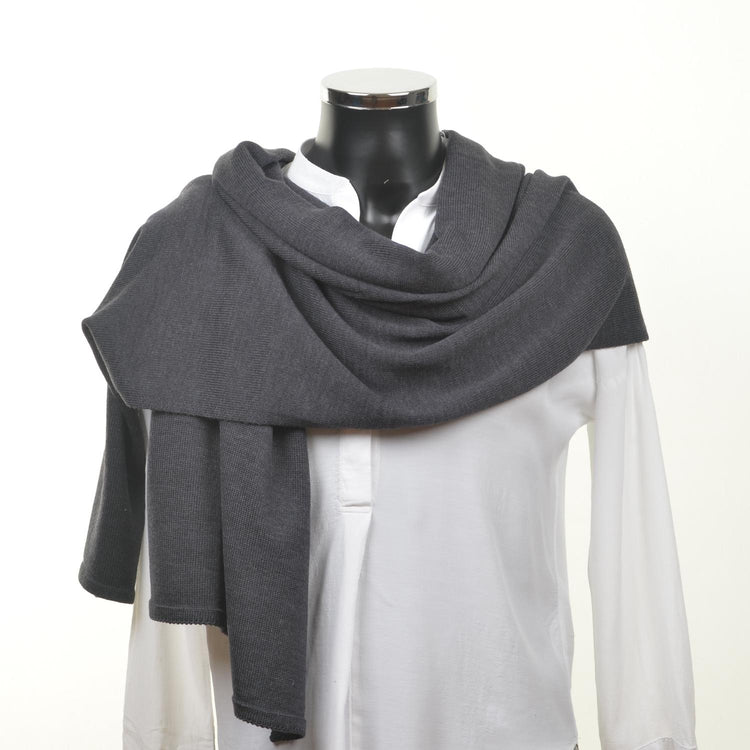 Scarf unisex, 70x200cm, dark gray