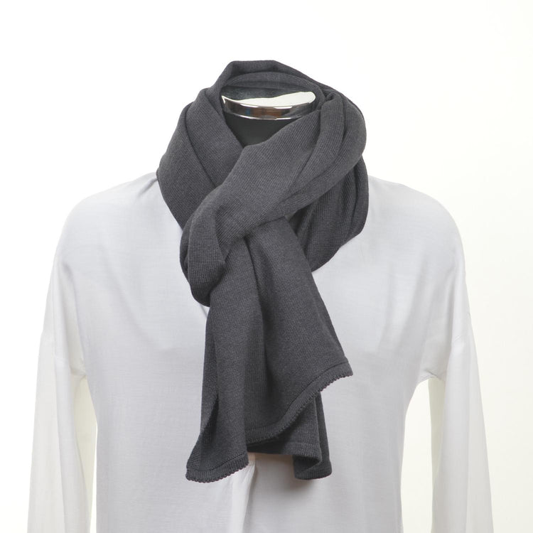 Schal unisex, 70x200cm, dunkelgrau