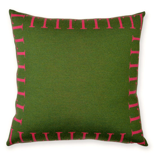 Kissenhülle 50x50cm LLLL, grün/magenta - Lenz & Leif