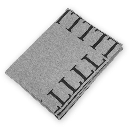 Decke 140x180cm LLLL, grau/dunkelgrau