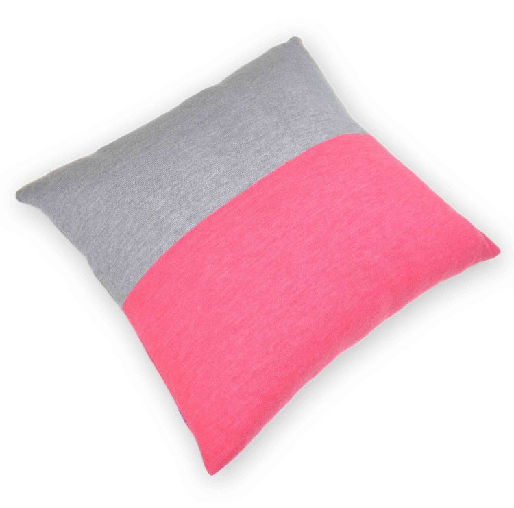 Kissenhülle 50x50cm Domino, grau/magenta