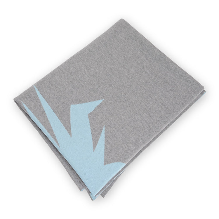 Bettüberwurf 200x240cm Ananas, grau/türkis