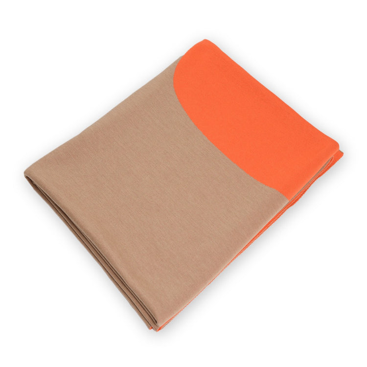 Bettüberwurf 200x240cm Ananas, camel/orange