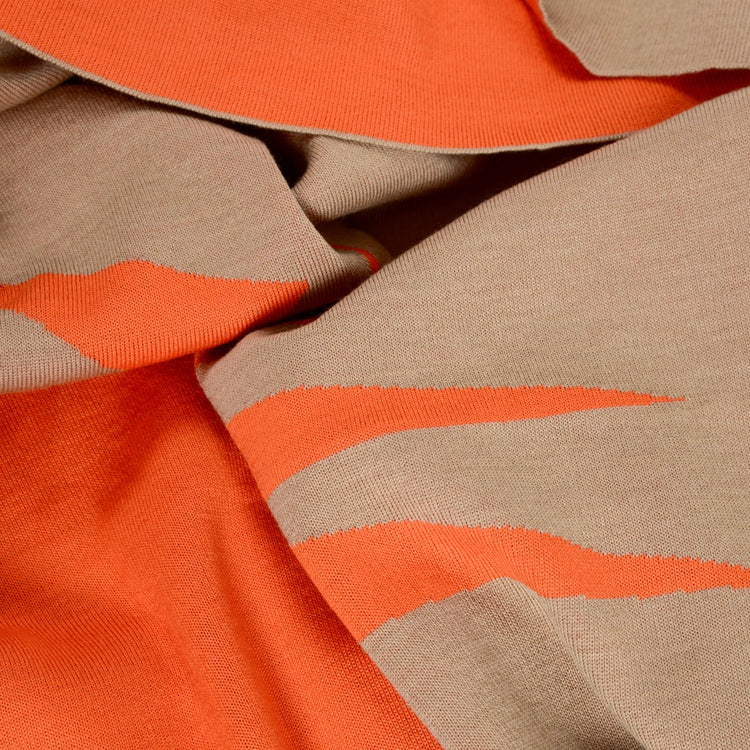 Bettüberwurf 200x240cm Ananas, camel/orange