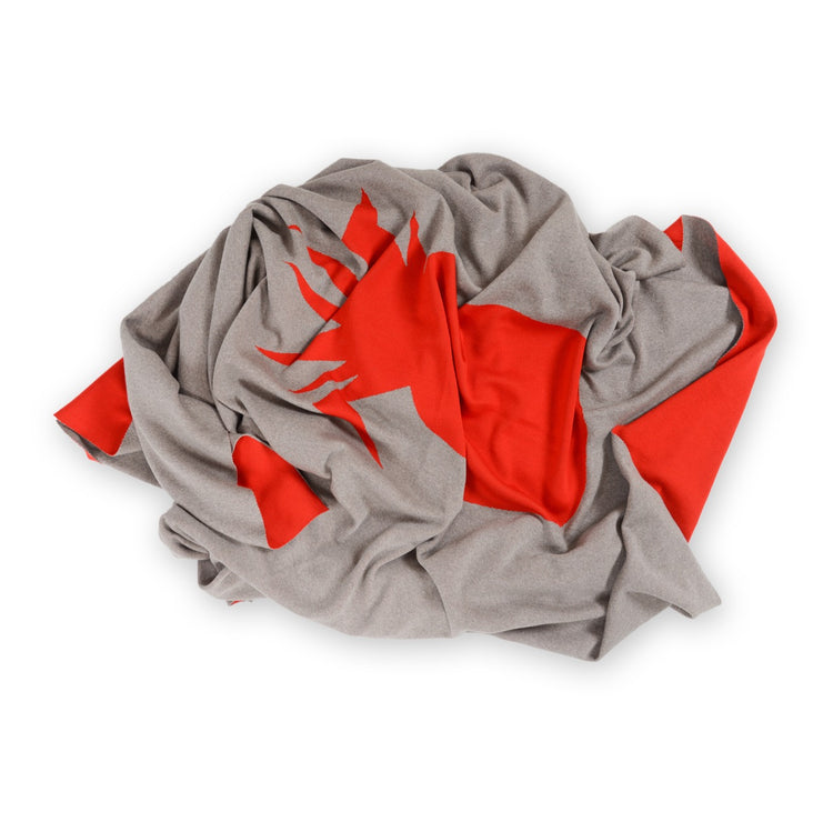 Bettüberwurf 200x240cm Ananas, beige/rot