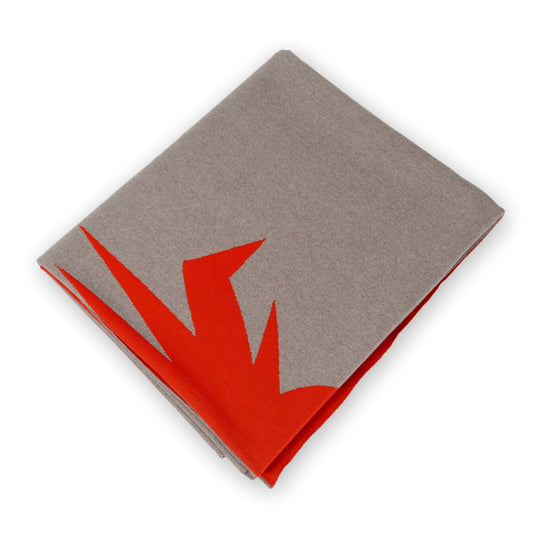 Bettüberwurf 200x240cm Ananas, beige/rot