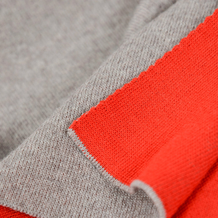 Decke 140x180cm Ananas, beige/rot