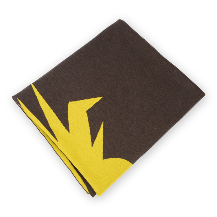 Bettüberwurf 200x240cm Ananas, braun/gelb