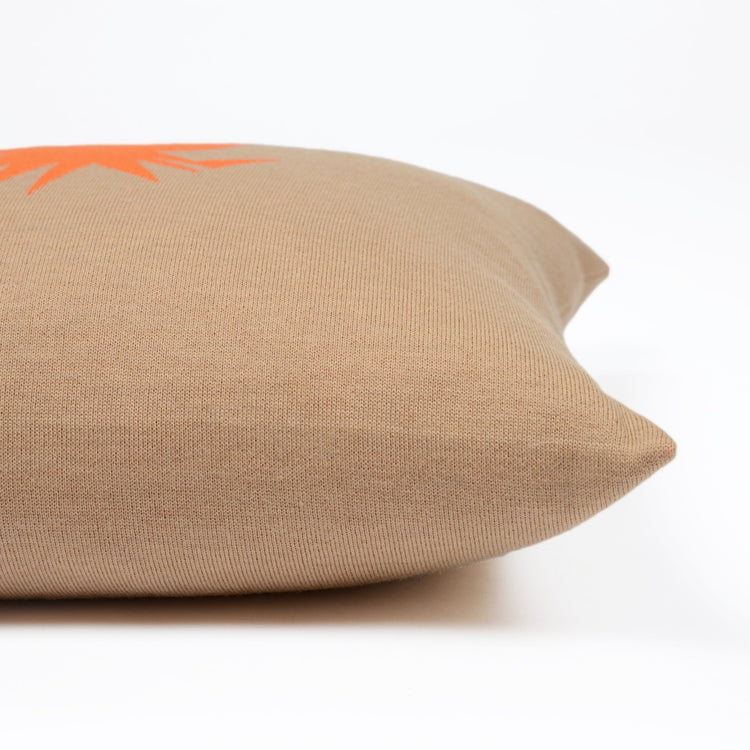 Cushion cover 50x50cm pineapple, camel / orange