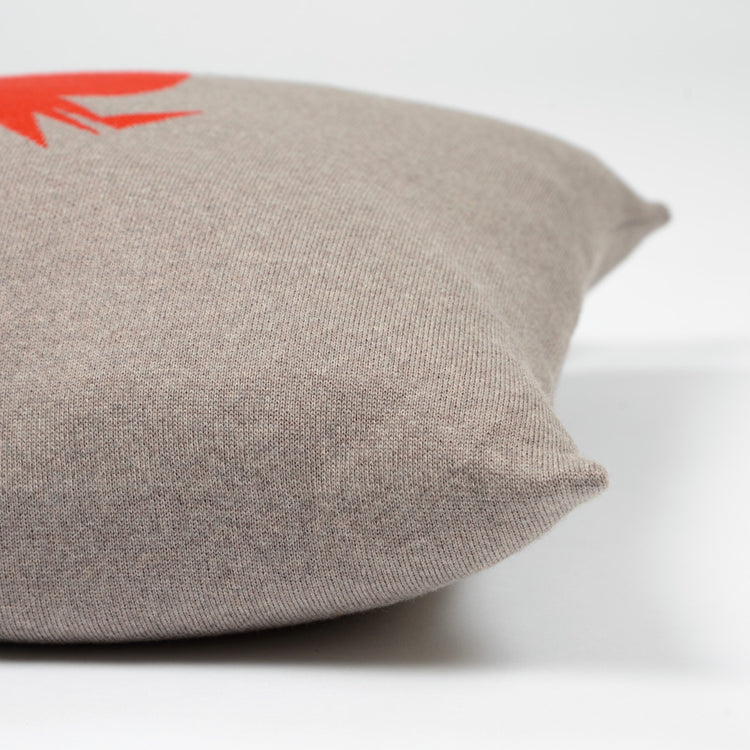 Kissenhülle 50x50cm Ananas, beige/rot