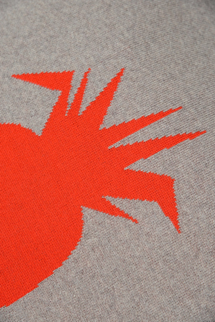 Kissenhülle 50x50cm Ananas, beige/rot