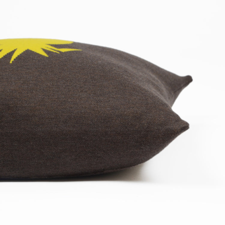 Kissenhülle 50x50cm Ananas, braun/gelb