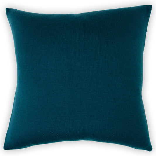 Kissenhülle 60x60cm uni, petrol/indigo