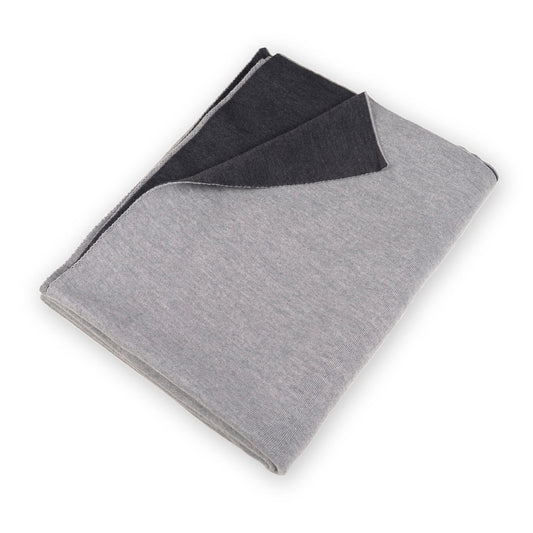 Decke 140x180cm Doubleface, grau/ dunkelgrau