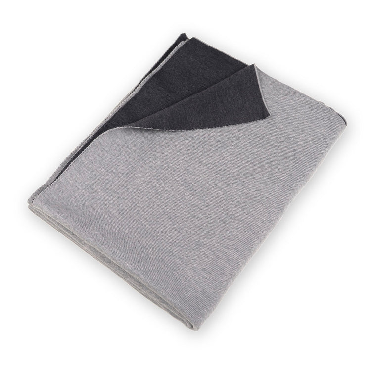 Decke 140x180cm Doubleface, grau/ dunkelgrau