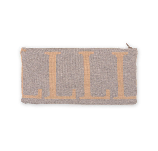 Clutch 25x13cm LLLL, beige/camel