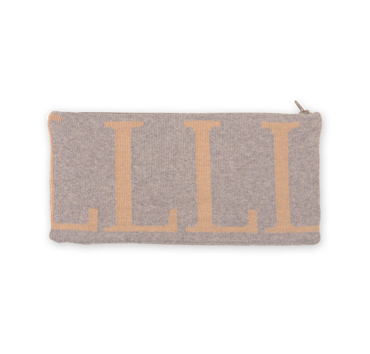 Clutch 25x13cm LLLL, beige/camel