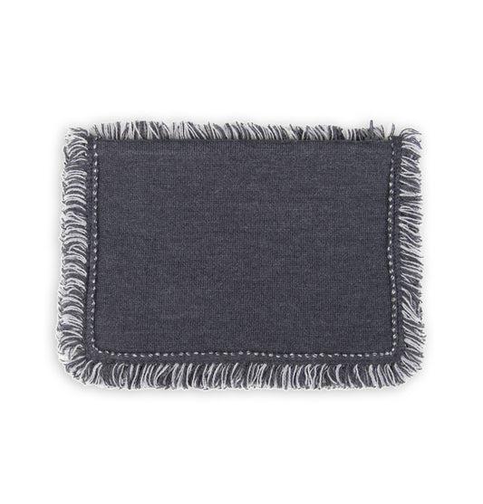 Clutch 23x15cm Valerie F, dunkelgrau/grau