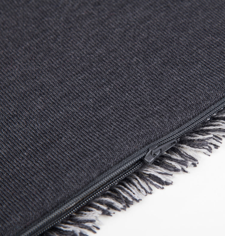 Clutch 23x15cm Valerie F, dunkelgrau/grau