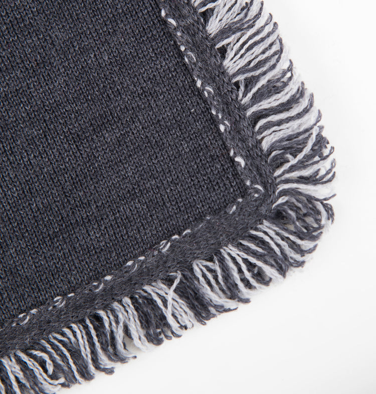 Clutch 23x15cm Valerie F, dunkelgrau/grau