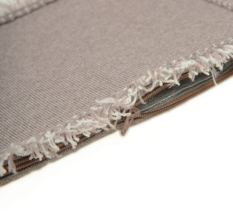 Clutch 23x15cm Valerie F, beige/weiß